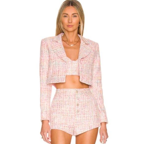 ASSIGNMENT Maribel Cropped Jacket in Multi Sprinkles NWT Size XXS - Picture 1 of 12